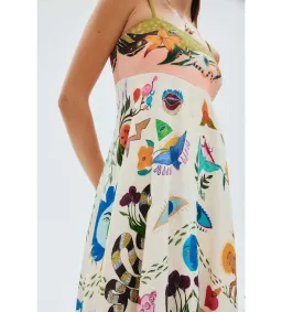 Alemais Evergreen Sundress Print Size 16  for rent on The Volte - image 3