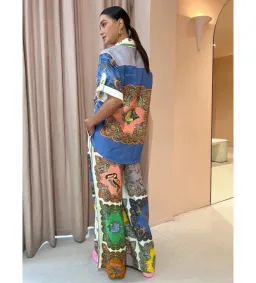 Alemais Troppo Trippy Shirt Size 12 and Pant Set Multi Size 14 for rent on The Volte - image 2