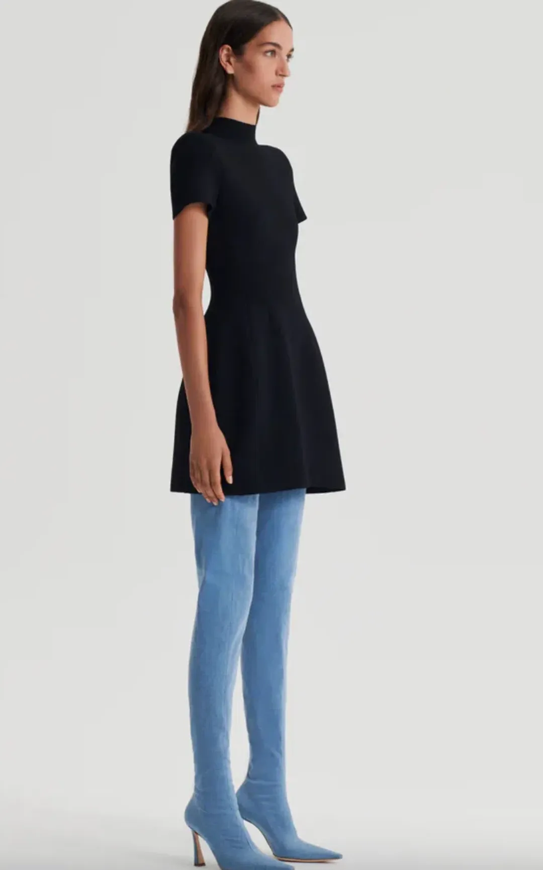 Scanlan Theodore Crepe Knit Peplum Dress AU 8 for rent on The Volte - main image