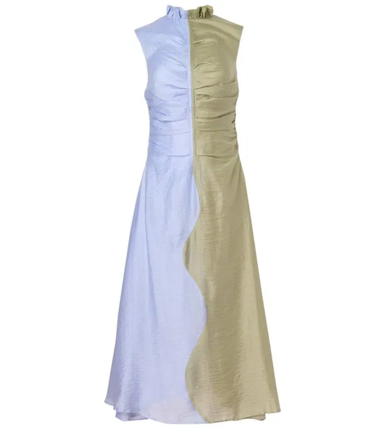 Rachel Gilbert Coda Midi Dress in Blue/Forest Size 8 for rent on The Volte - main image