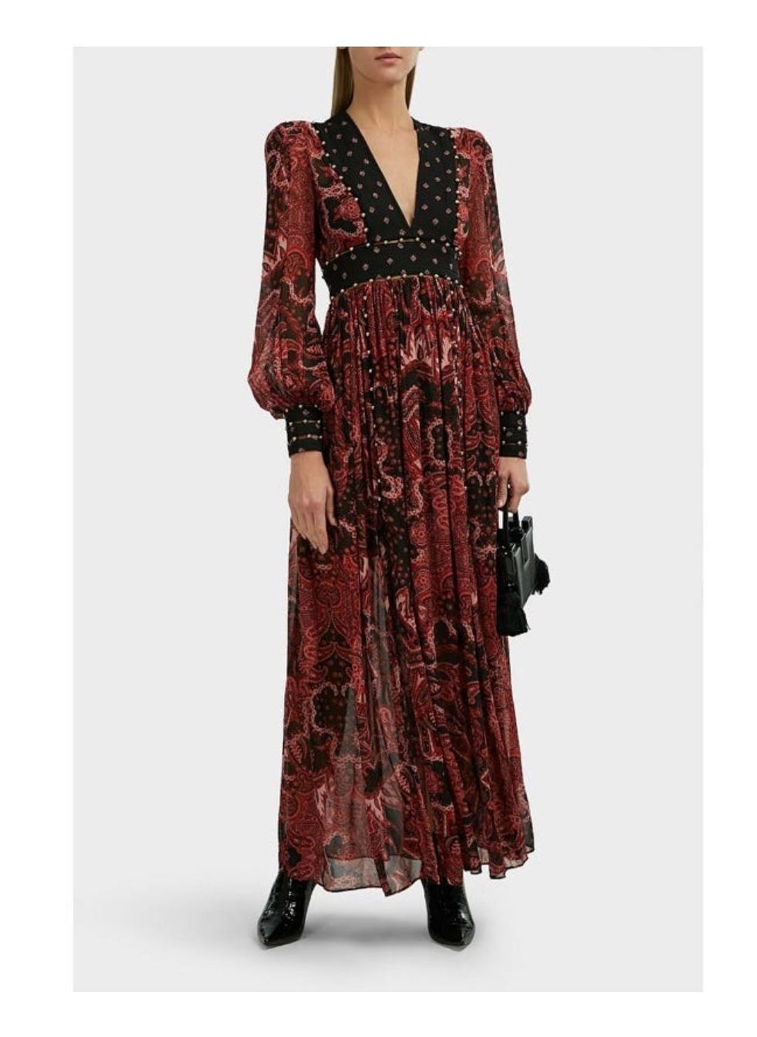 Thurley ‘Dina’ V Neck Crepe Maxi Dress - size 8 for rent on The Volte - main image