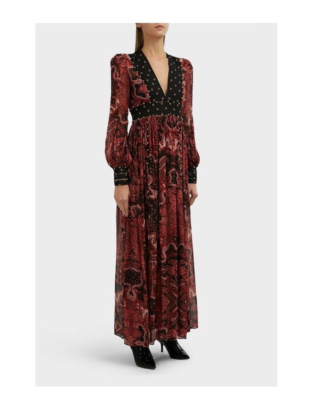 Thurley ‘Dina’ V Neck Crepe Maxi Dress - size 8 for rent on The Volte - main image