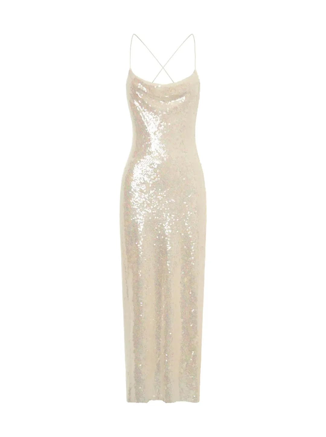 IXIAH  Shimmer Maxi Dress Sequin Size 6  for rent on The Volte - main image