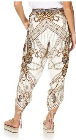 Camilla Pants, Bralette & Scarf - Mind Your Manor Print Size 8/XS for rent on The Volte - image 2