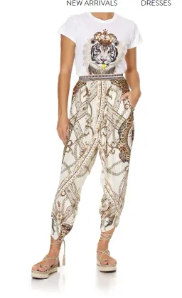 Camilla Pants, Bralette & Scarf - Mind Your Manor Print Size 8/XS for rent on The Volte - image 1