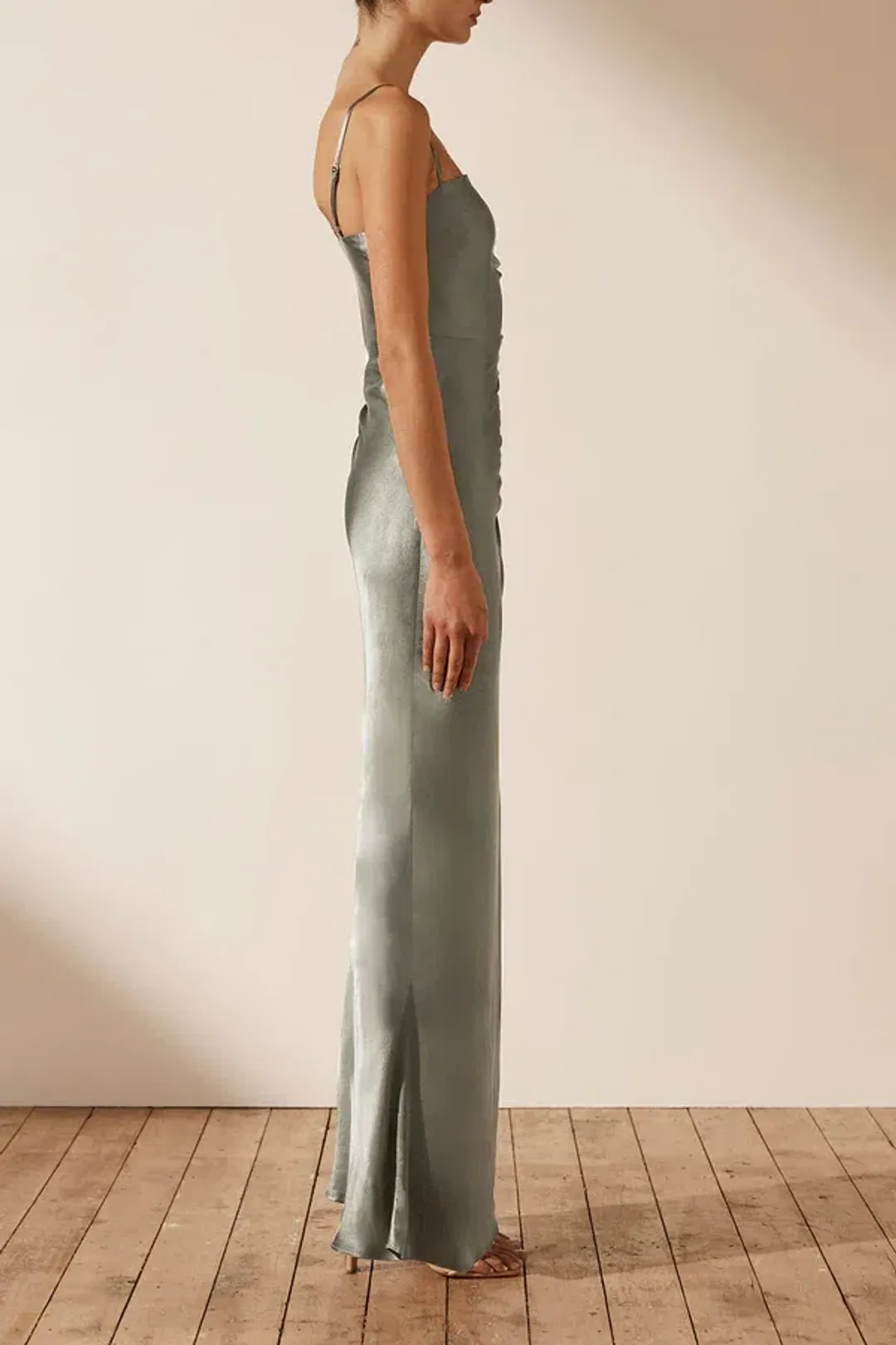 Shona Joy La Lune Ruched Maxi Dress Size 12 for rent on The Volte - main image