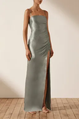Shona Joy La Lune Ruched Maxi Dress Size 12 for rent on The Volte - image 2