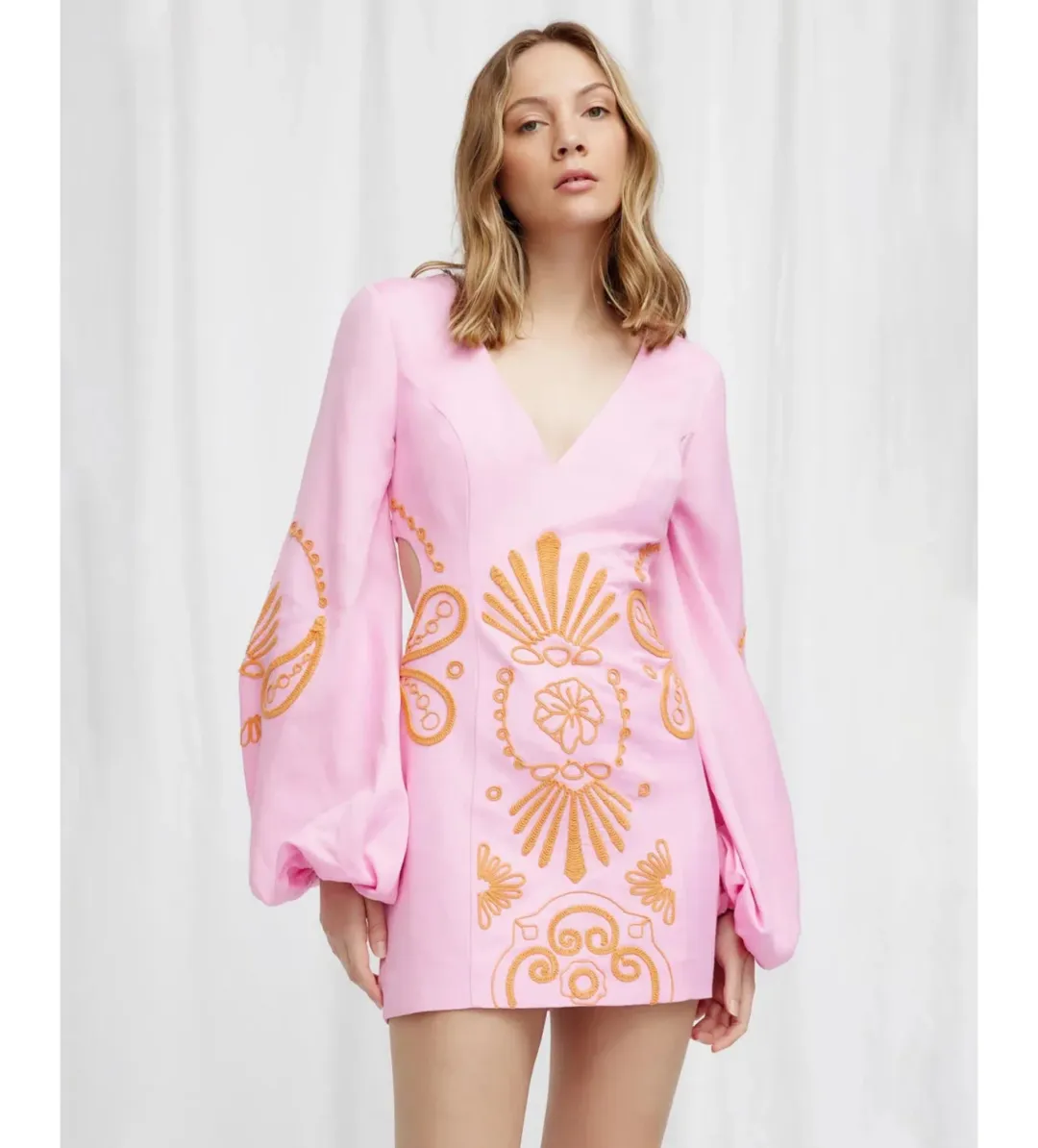 Significant Other Seren Mini Dress Pink Floral Size AU 10 for rent on The Volte - main image