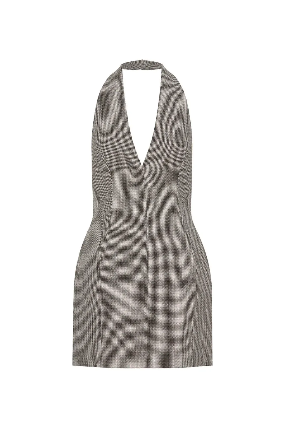 Camilla and Marc Banks Mini Dress Black Houndstooth Size 8 for rent on The Volte - main image