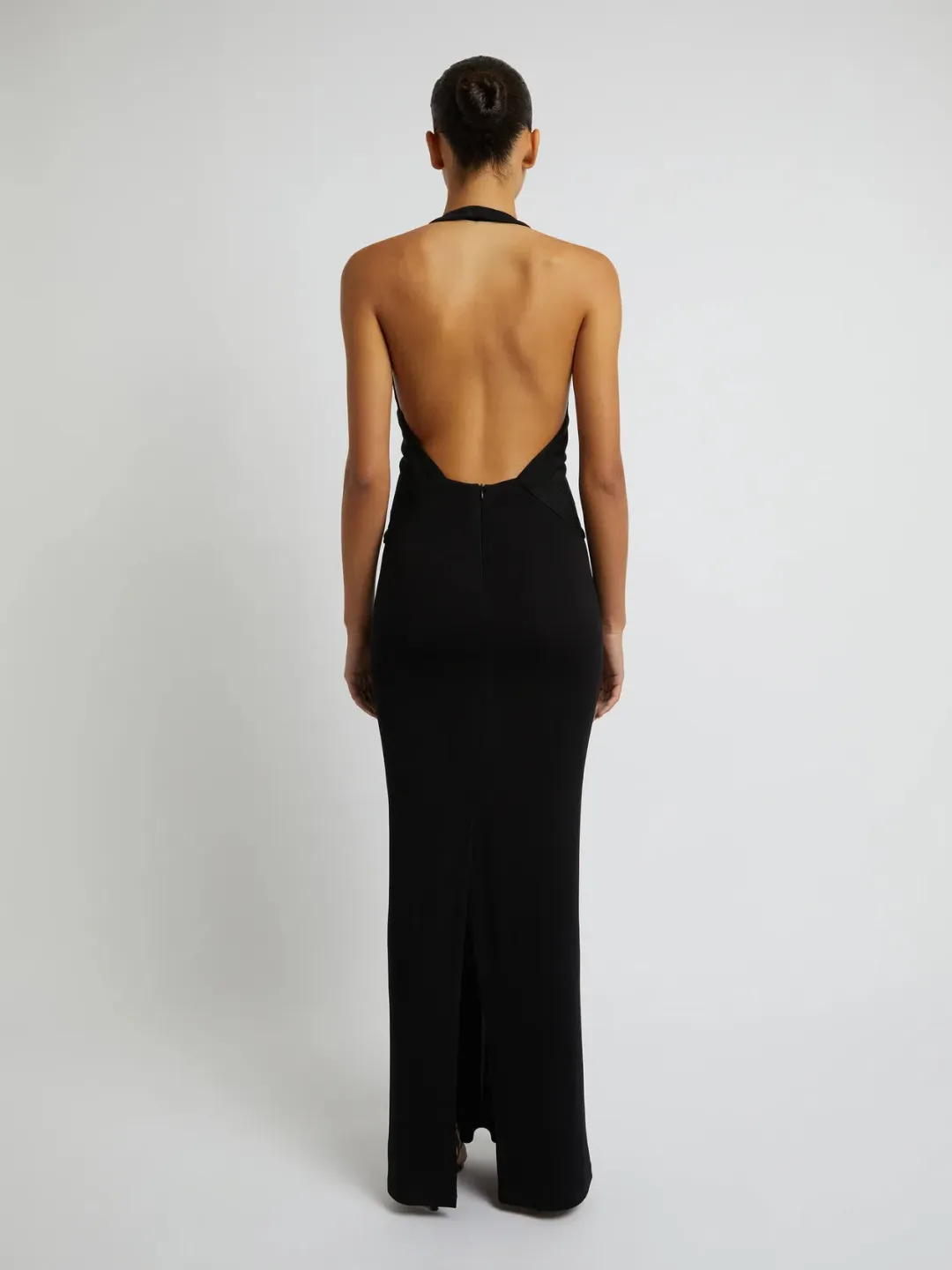 Christopher Esber Tailored Slope Halter Dress Black Size AU 6  for rent on The Volte - main image