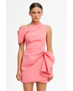 Acler Eddington Mini Dress Pink Rose Size AU 10 for rent on The Volte - image 2