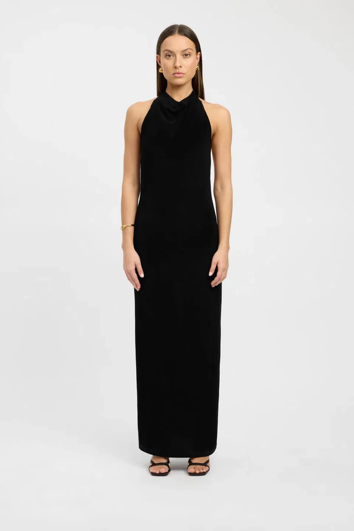 Kookai Erika Halter Dress Black Size 6 for rent on The Volte - main image