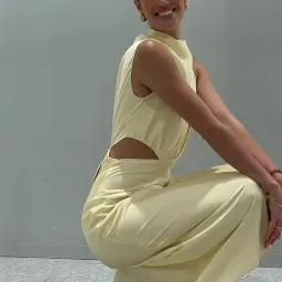 Sheike Allure Dress in Butter Yellow Size 10 for rent on The Volte - image 5