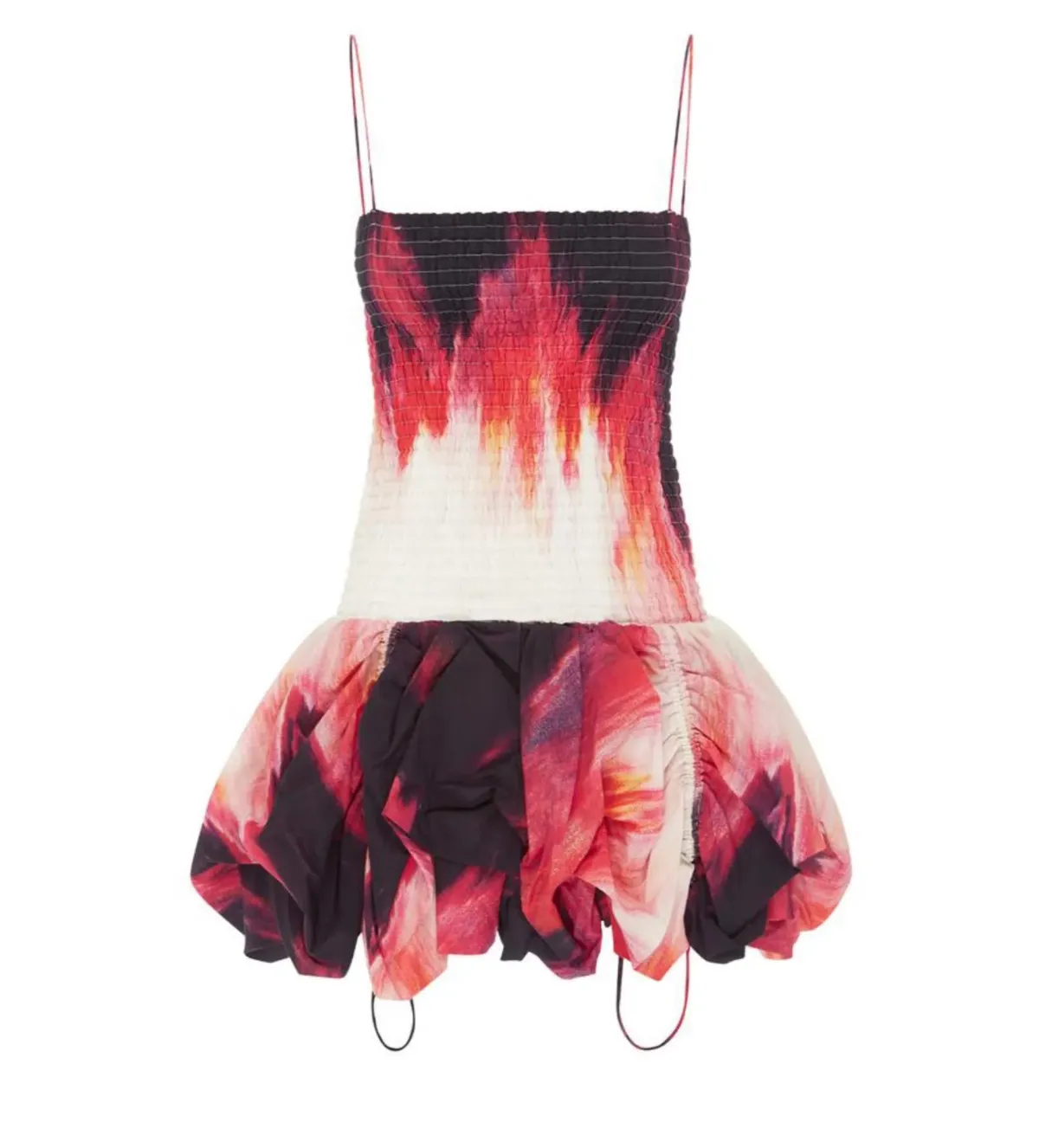 Aje Bronte Bubble Mini Dress in Miami Dye Print Size AU 8 for rent on The Volte - main image