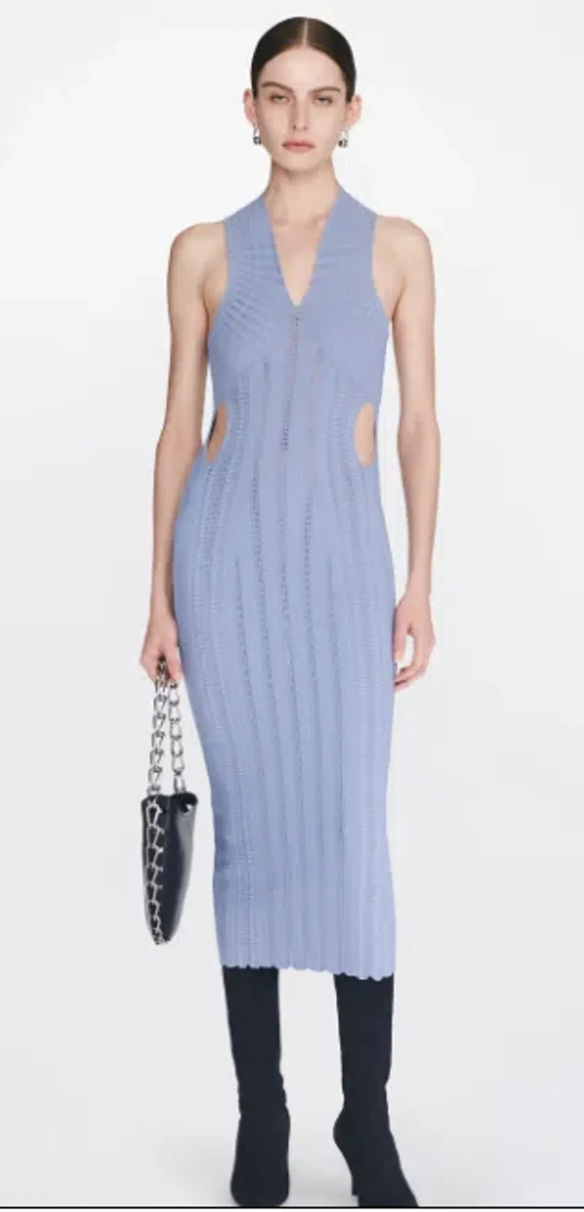 Dion Lee Snakeskin Dress Mist/Glacier Size 12 for rent on The Volte - main image