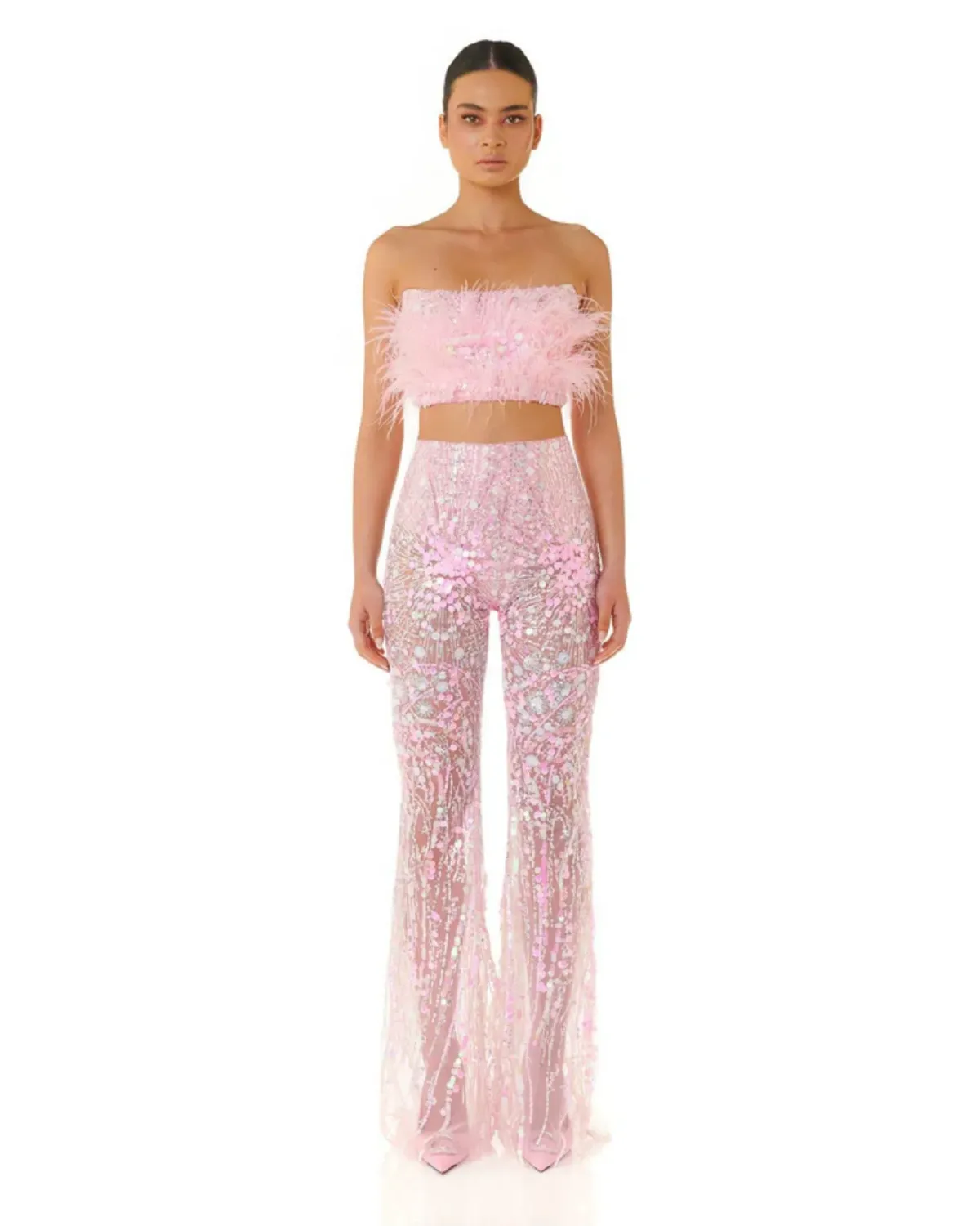 Eliya The Label Heather Top Pink Size AU 12 for rent on The Volte - main image