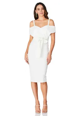 Pasduchas Zenith Midi Dress Ivory Size 10 for rent on The Volte - image 1