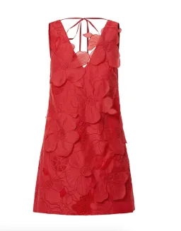 Oroton Lace Shift Mini Dress Poppy Size 4 for rent on The Volte - image 4
