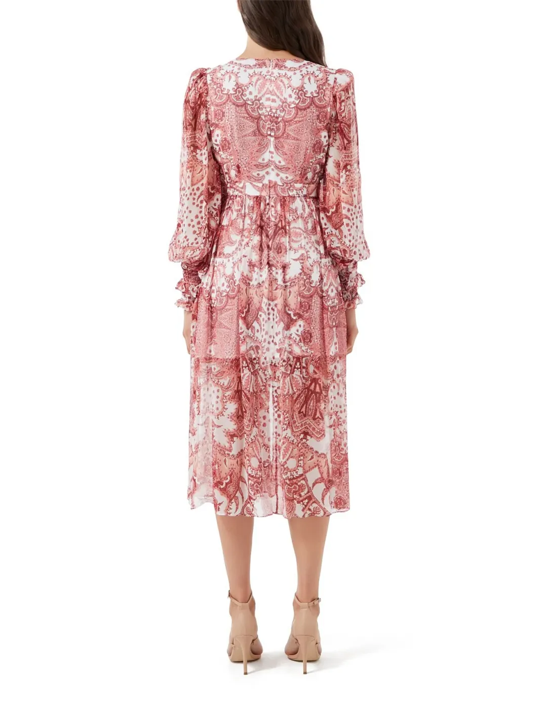 Thurley Charmed Midi Dress Print Size 10 for rent on The Volte - main image