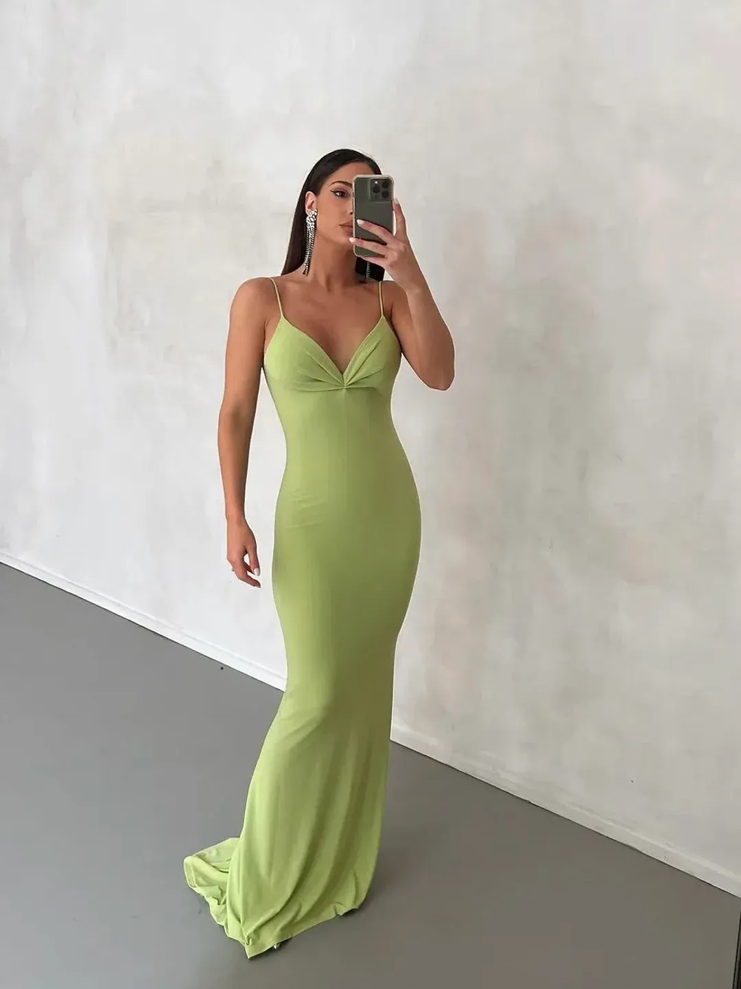 Melani Aleah Gown Lime Size M / AU 10 for rent on The Volte - main image
