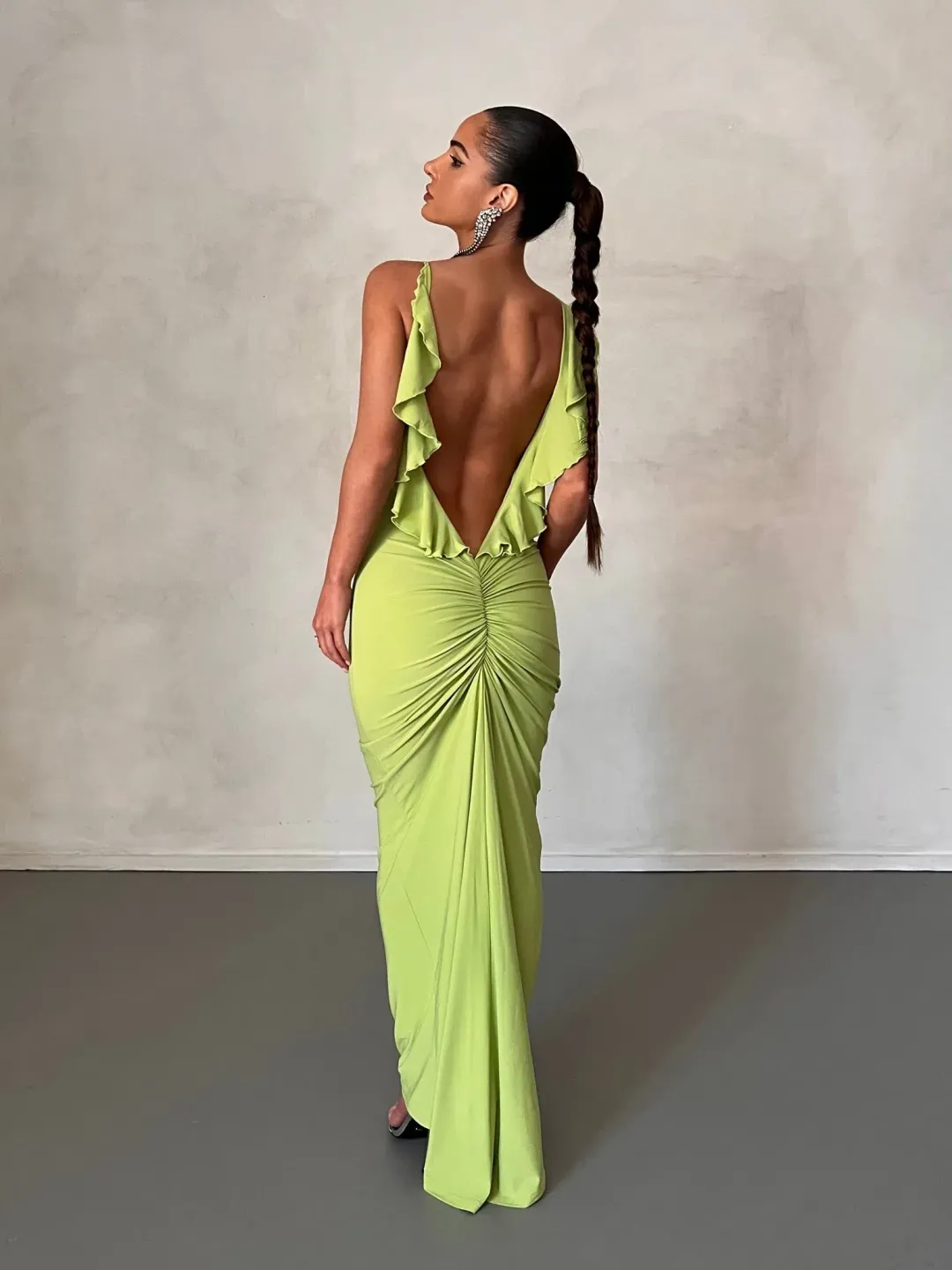 Melani The Label Bella Dress Lime Size M / AU 10 for rent on The Volte - main image