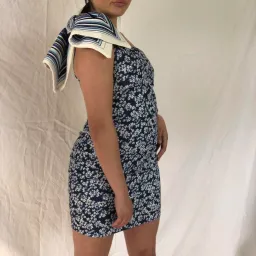 By Johnny Sculpture Sleeve Mini Dress Floral Size AU 8 for rent on The Volte - image 2