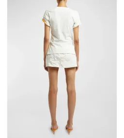 Christopher Esber Lost Souvenir Crushed Graphic Tee and Micro Skirt Size AU 8 for rent on The Volte - image 4