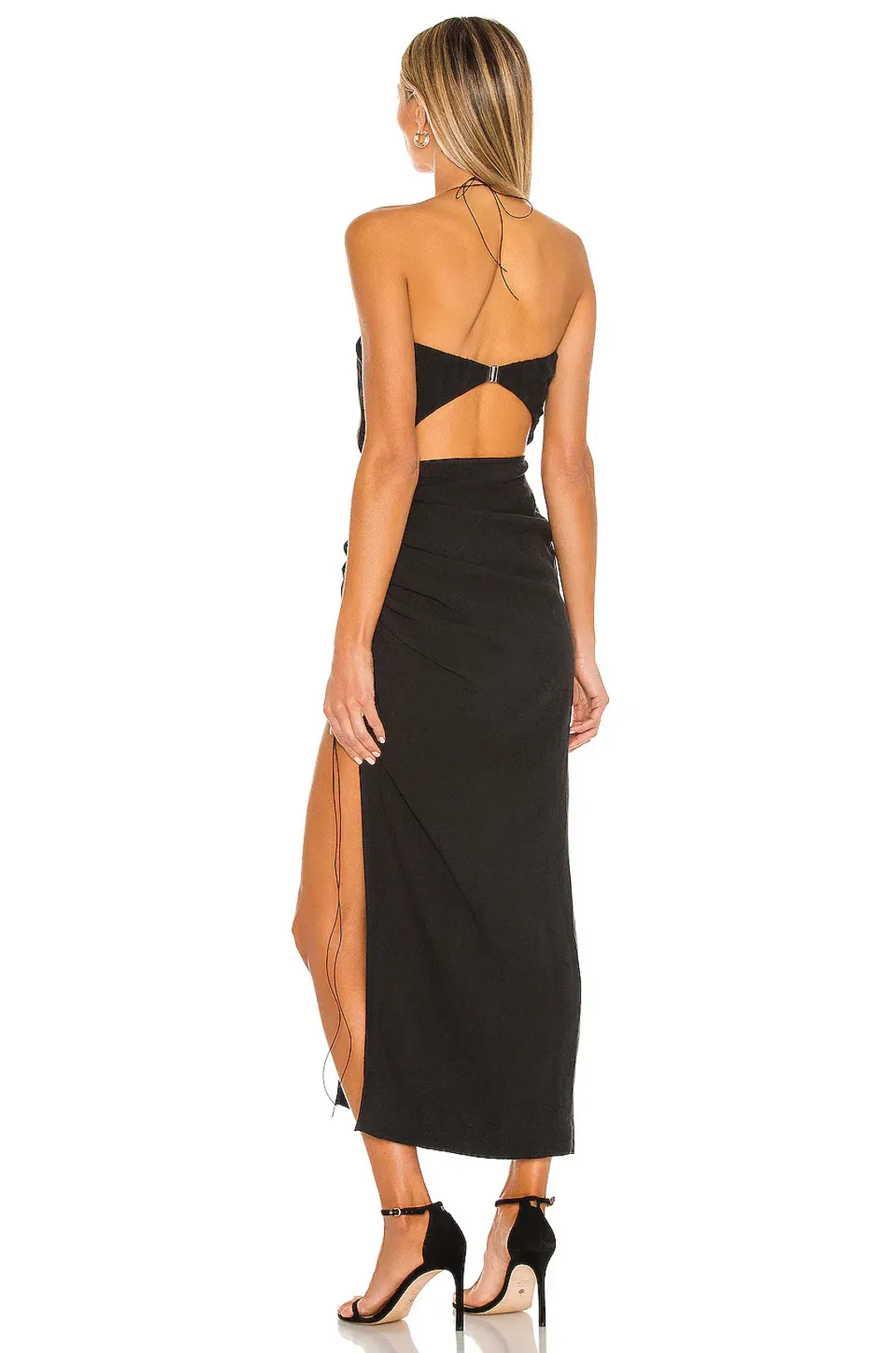 Natalie Rolt Aston Midi Dress Black Size 2 / AU 10 for rent on The Volte - main image