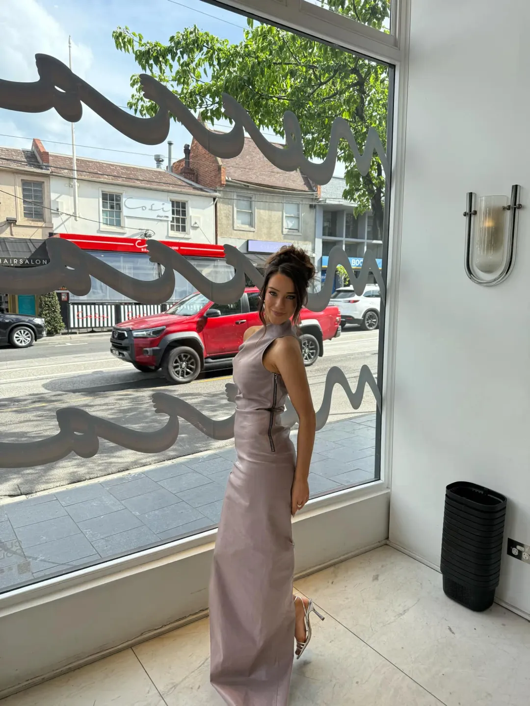 Rick Owens Athena Maxi Dress Pink Size XS/Au 6 for rent on The Volte - main image