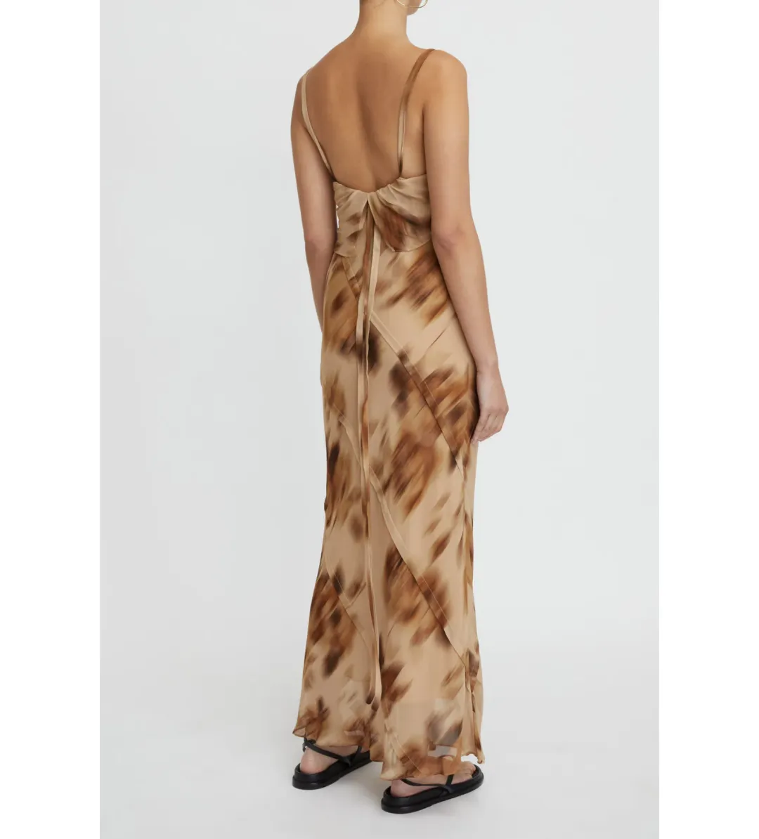 Lee Mathews The Lori Dress Hazlenut Size 8  for rent on The Volte - main image