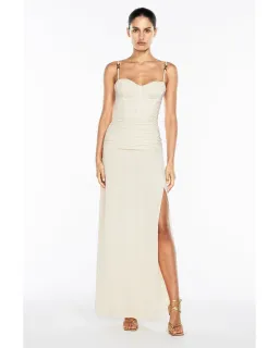 Manning Cartell Double Time Pleat Dress Nougat Size AU 8 for rent on The Volte - image 1