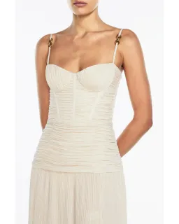 Manning Cartell Double Time Pleat Dress Nougat Size AU 8 for rent on The Volte - image 2