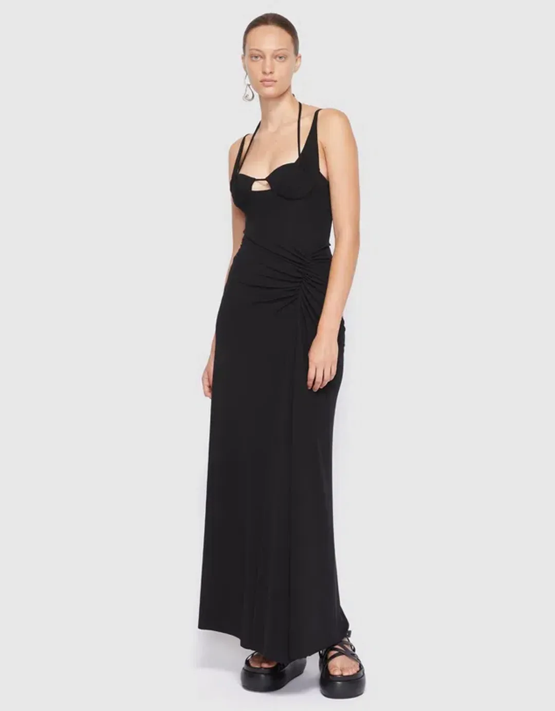 Jonathan Simkhai Naomi Midi Dress Size US 6 / AU 10 for rent on The Volte - main image