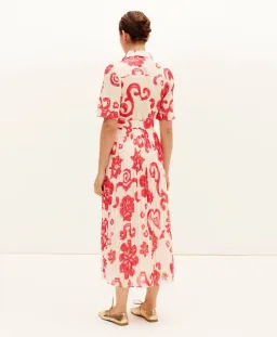 Kate Ford Delta Utility Gown Midi Dress Camellia Size 8 for rent on The Volte - image 3