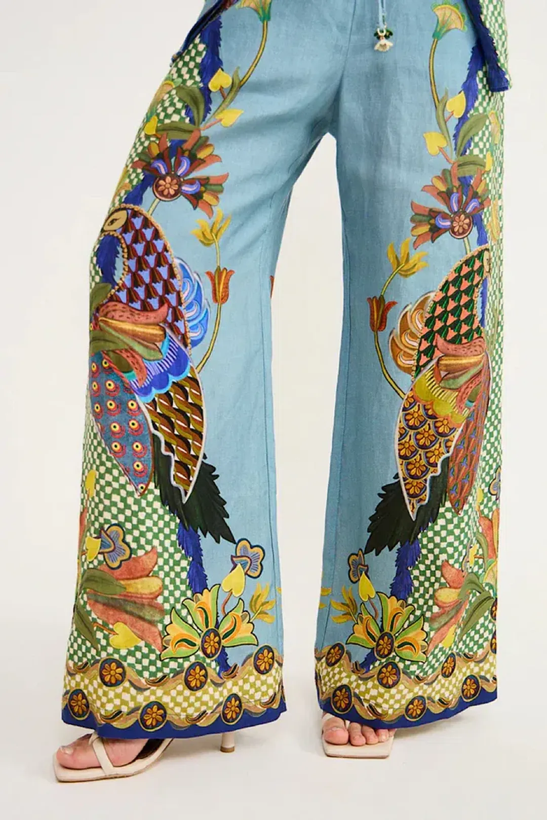 Alemais Gilly Shirt and Pant Set Misty Blue | Size AU 8 for rent on The Volte - main image