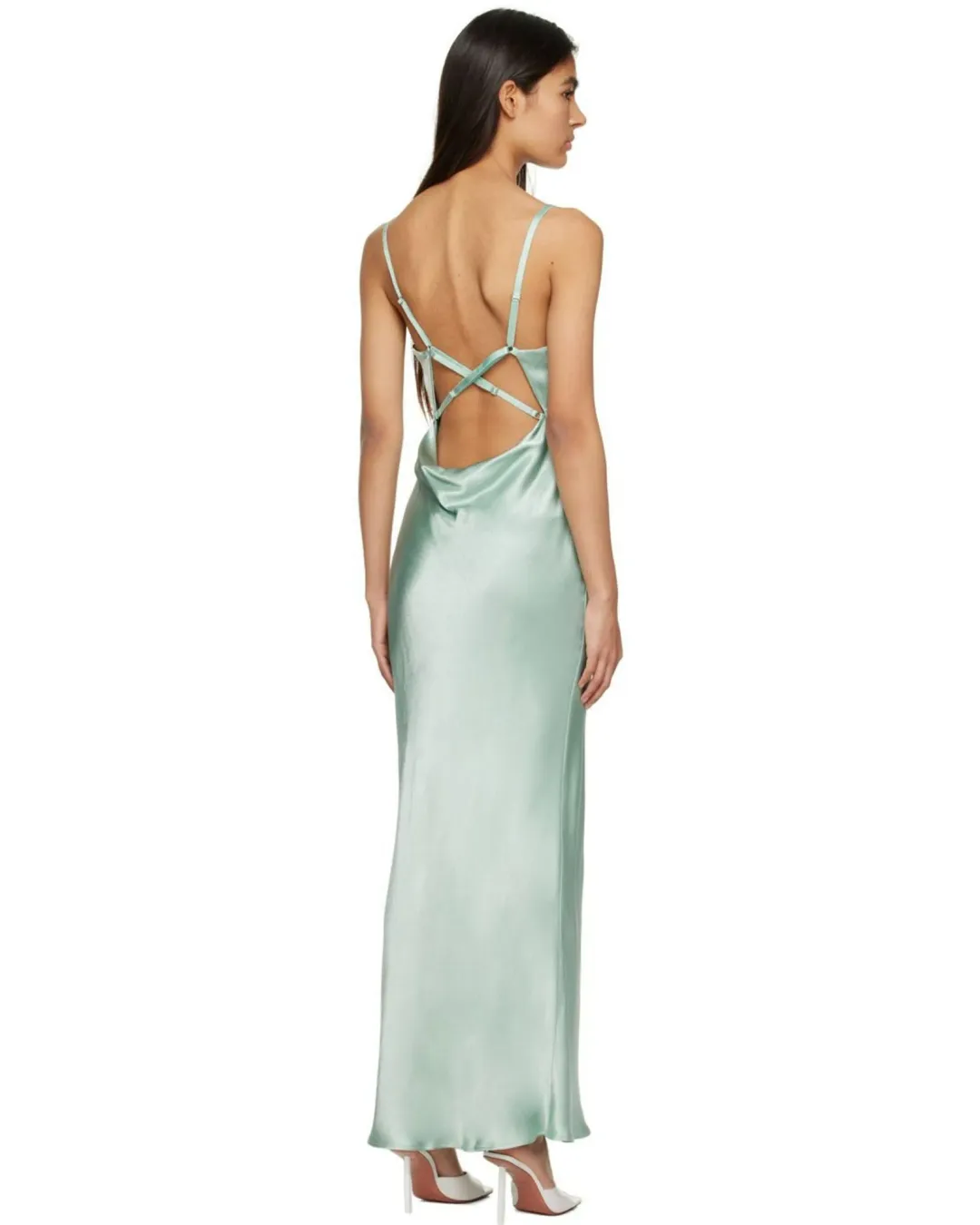 Bec & Bridge Malia Maxi Dress Seafoam Green Size AU 8 for rent on The Volte - main image