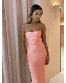 Bec & Bridge Dreamer Tie Dress in Coral Size AU 6 for rent on The Volte - image 4