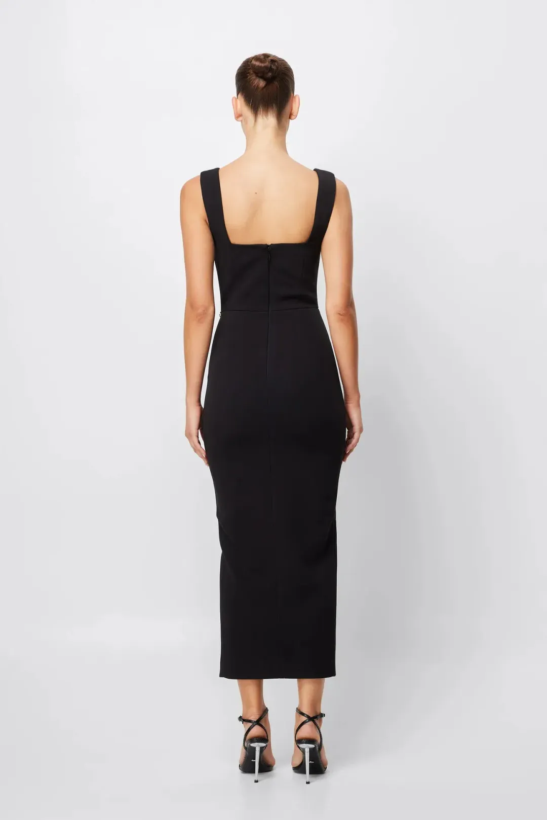 Mossman Envy Midi Dress Black Size AU 10  for rent on The Volte - main image