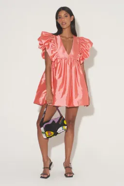 Hansen & Gretel Cosmo Mini Dress in Watermelon Size 6  for rent on The Volte - image 1