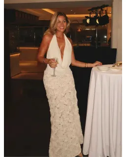 Arcina Ori Adrianna Dress Ivory Size AU 8 for rent on The Volte - image 4