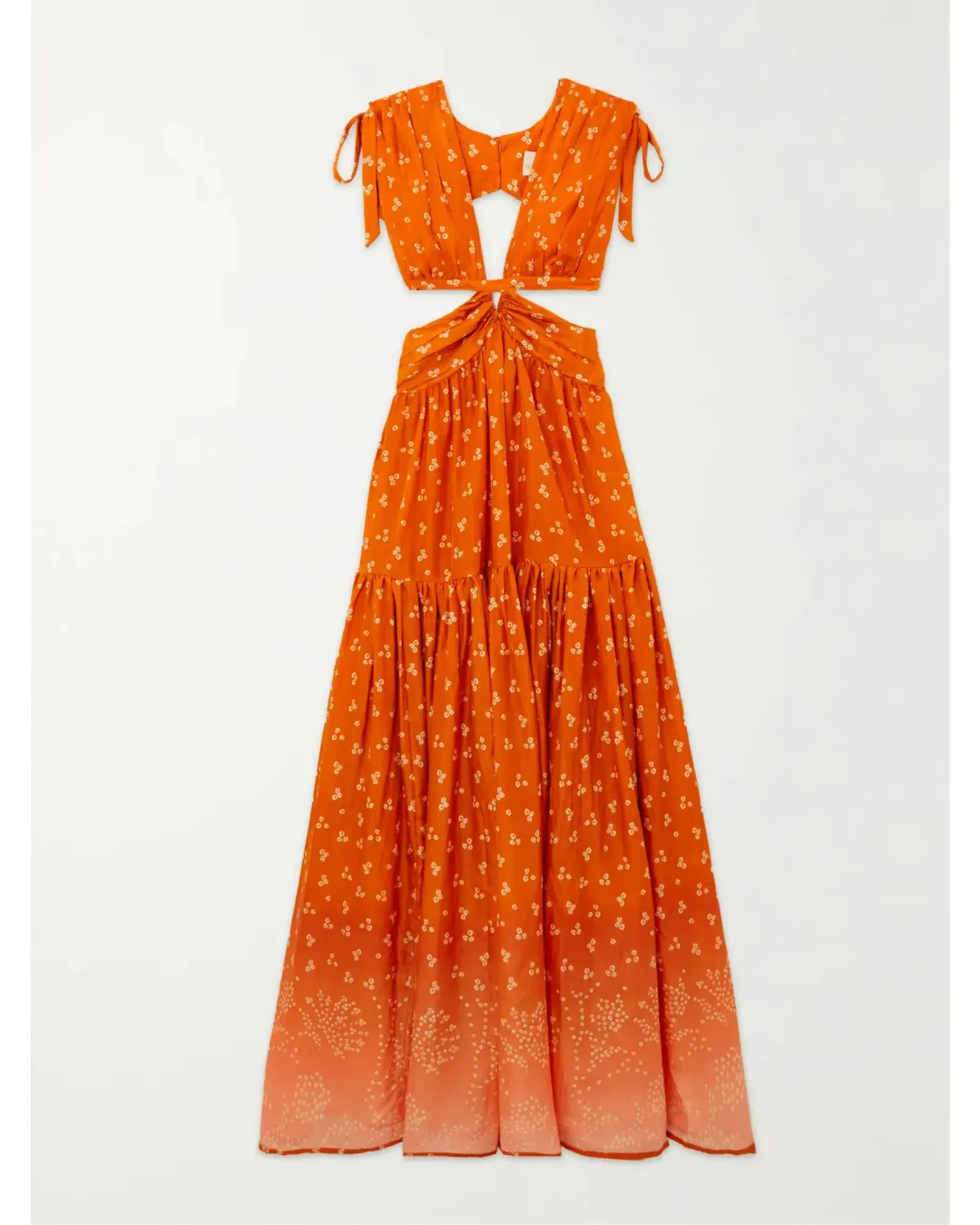 Hannah Artwear Amelie Printed Maxi Dress Orange Size AU 10 for rent on The Volte - main image