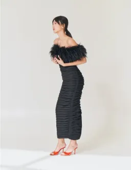 Rachel Gilbert Zion Midi Dress Black Size 4 / AU 14 for rent on The Volte - image 3