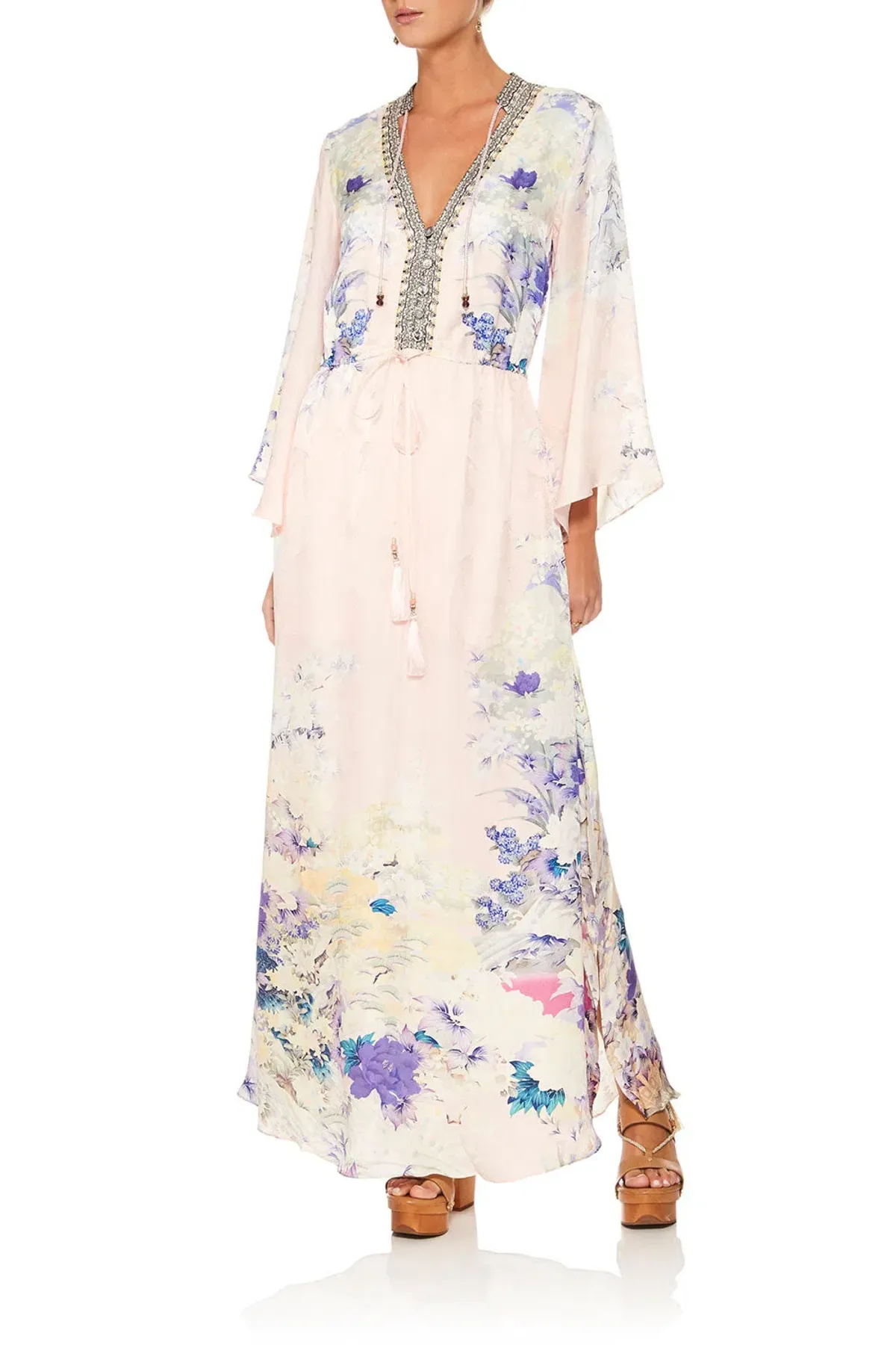 Camilla Drawstring Button Up Dress Harajaku Heiress Size 6 for rent on The Volte - main image
