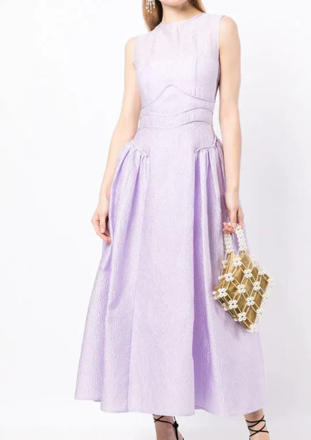 Rachel Gilbert Sophia Dress Lilac Size 12  for rent on The Volte - main image