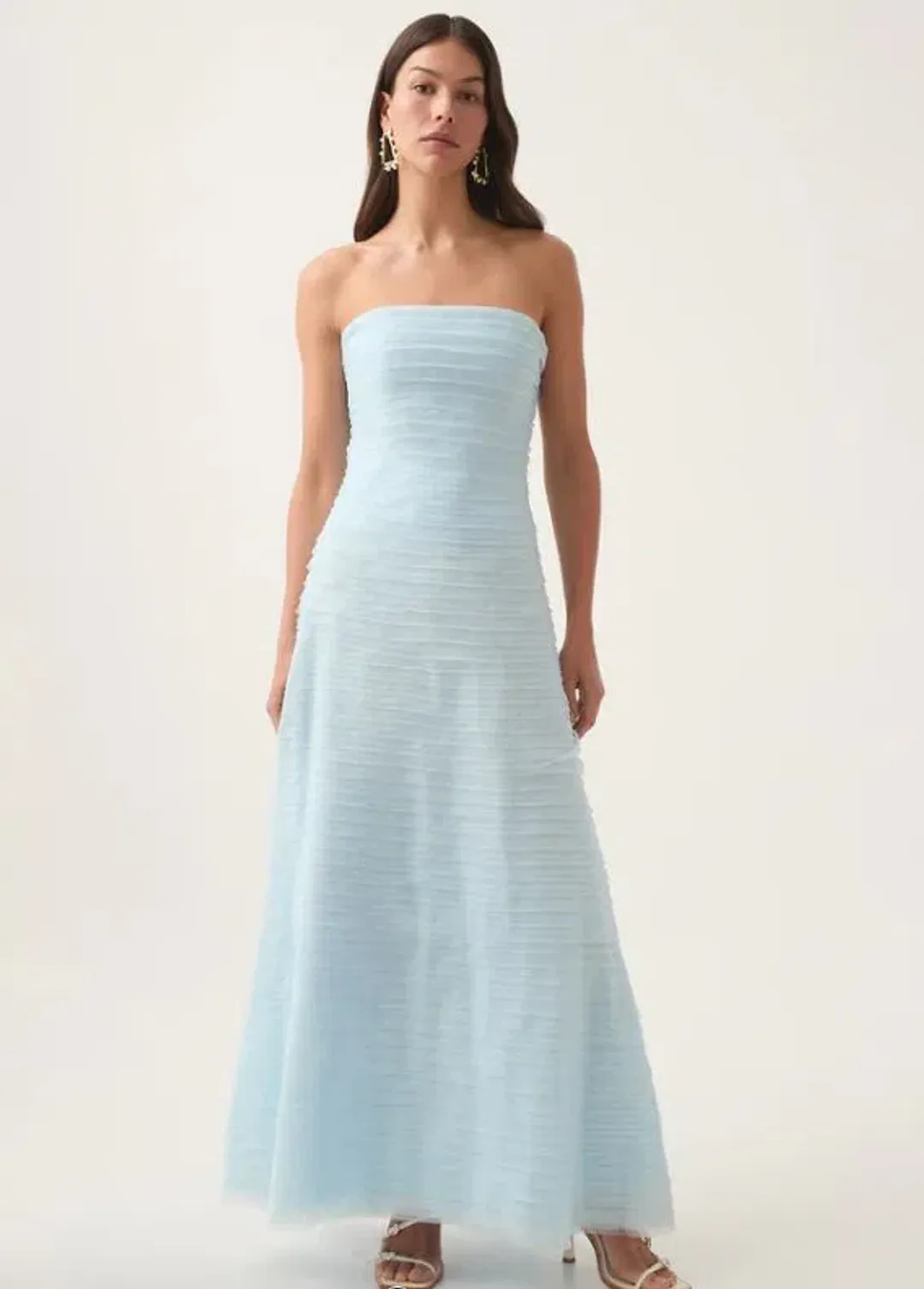 Aje Soundscape Maxi Dress in Blue Size 8 for rent on The Volte - main image