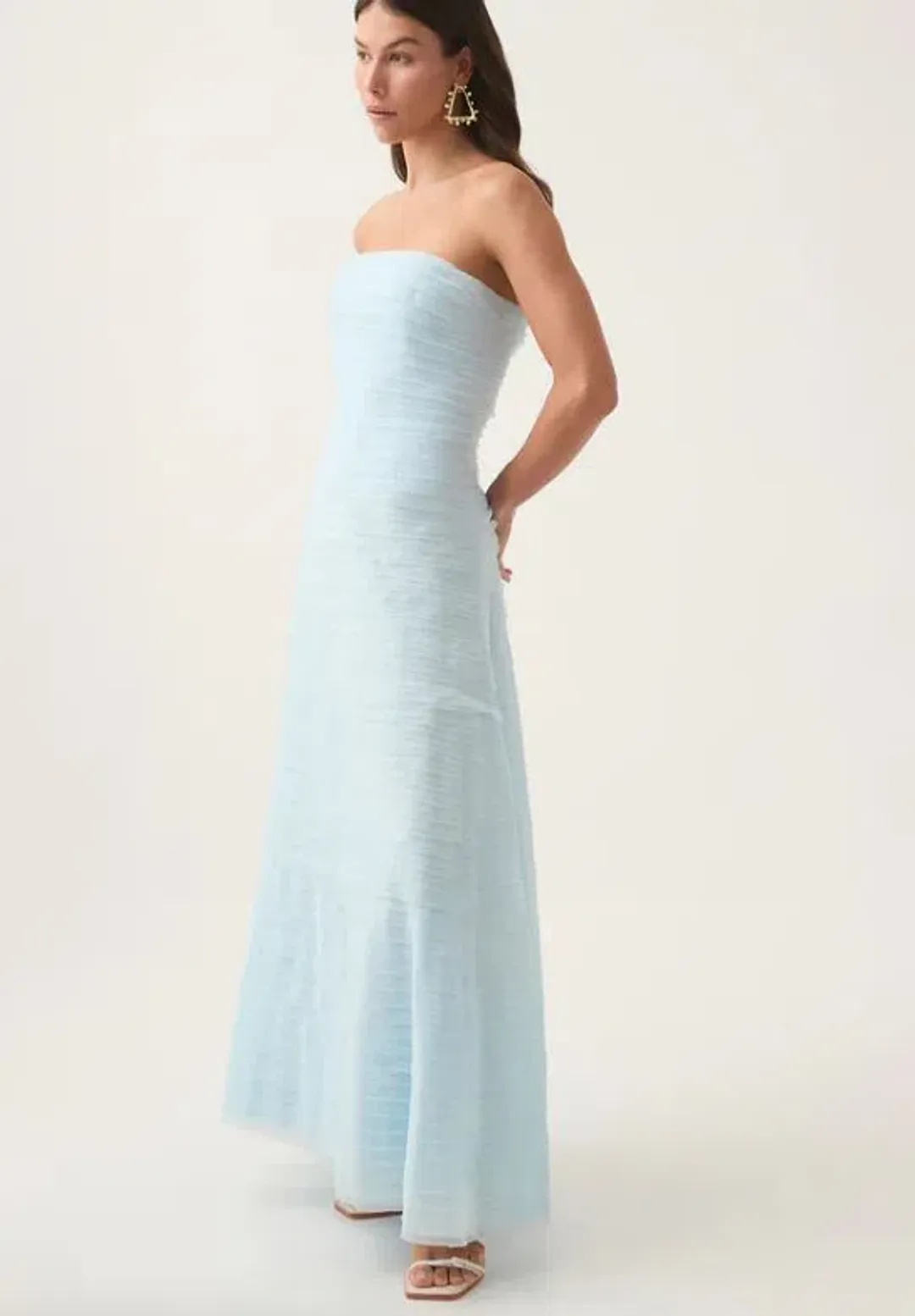 Aje Soundscape Maxi Dress in Blue Size 8 for rent on The Volte - main image