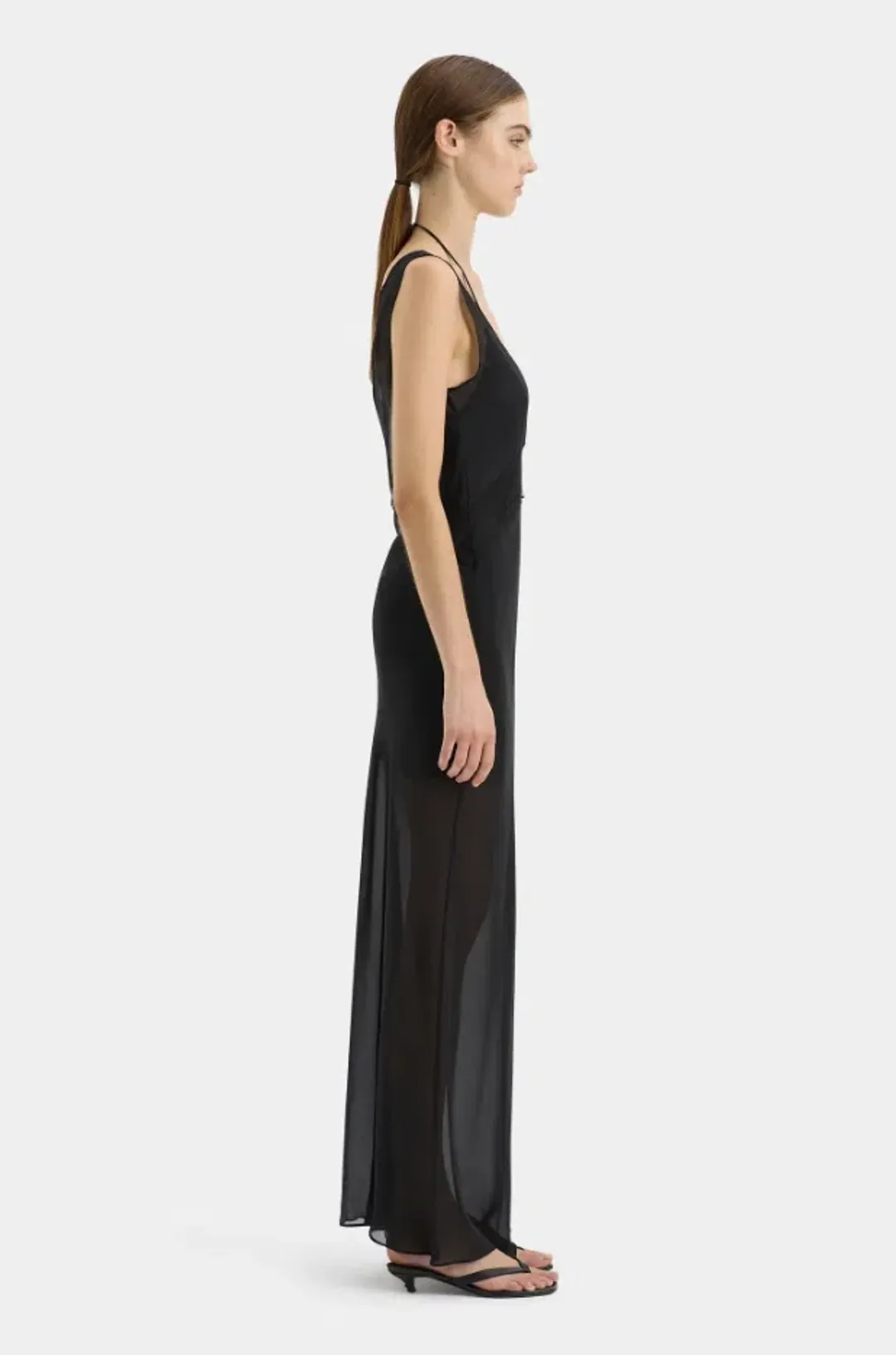 Sir the Label Avellino Lace Layered Dress Black Size 0 / AU 6 for rent on The Volte - main image