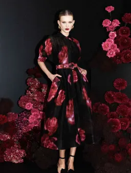 Rebecca Vallance Rosina Midi Dress Floral Size 18 for rent on The Volte - image 1