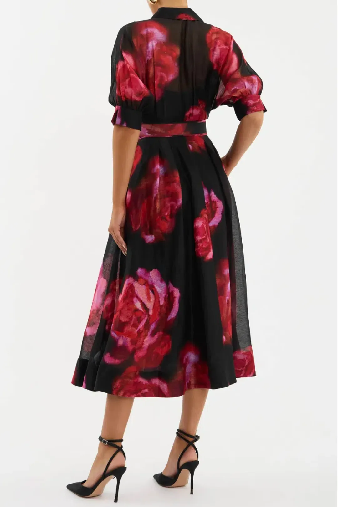 Rebecca Vallance Rosina Midi Dress Floral Size 18 for rent on The Volte - main image