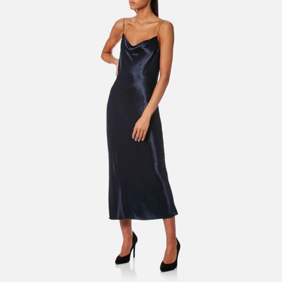 Bec & Bridge Sirens Midi Dress Navy Size AU 6 for rent on The Volte - main image